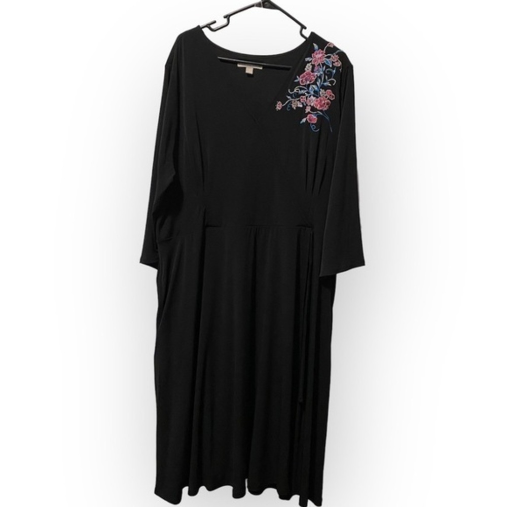Woman Within Dress Women’s Size 22/24 Long Black Dress Whimsigoth